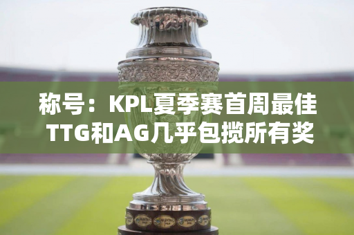 称号：KPL夏季赛首周最佳 TTG和AG几乎包揽所有奖项 以生为最佳漫游者 庆庆为最佳选手