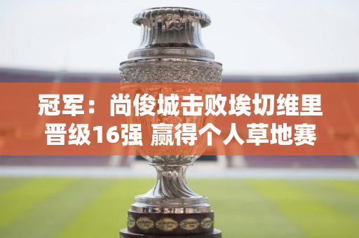 冠军：尚俊城击败埃切维里晋级16强 赢得个人草地赛首场胜利