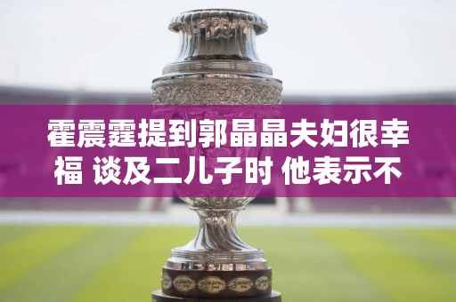 霍震霆提到郭晶晶夫妇很幸福 谈及二儿子时 他表示不会急于结婚