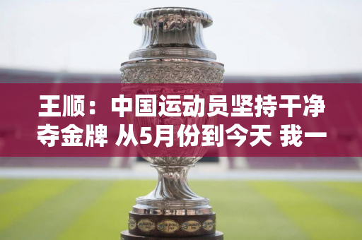 王顺：中国运动员坚持干净夺金牌 从5月份到今天 我一共接受了28次测试