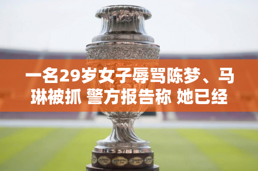 一名29岁女子辱骂陈梦、马琳被抓 警方报告称 她已经道歉 并且她的账户被禁止